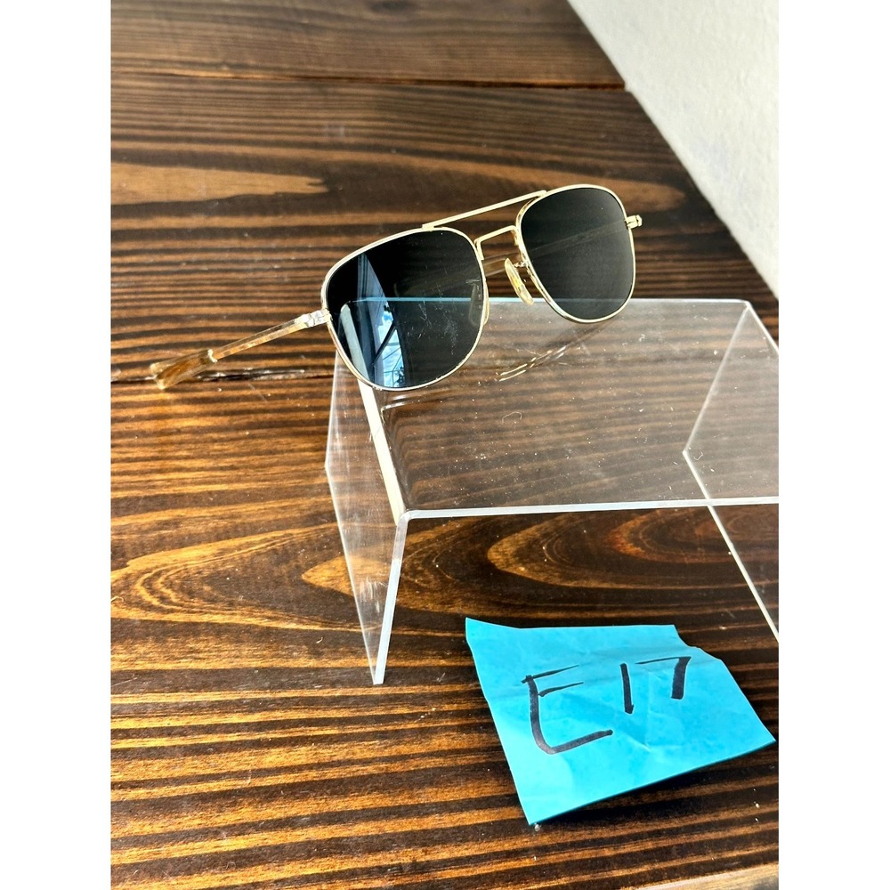 Vintage Pilot Bushnell Gold Sunglasses Frame Aviator Made Japan